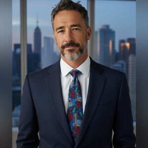 Vintage Jerry Garcia 100% Silk 4” Tie Collection Five Dogs Multi Color Abstract